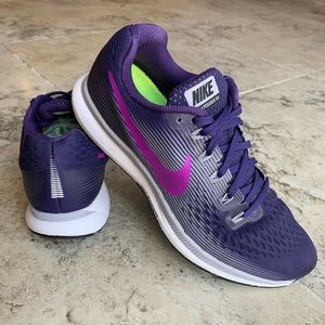 Nike Air Zoom Pegasus 34 Women Size 9, Purple